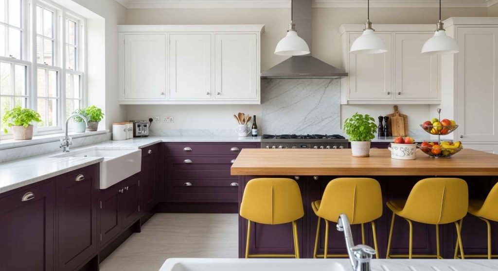 Sophisticated Plum & Mustard Yellow