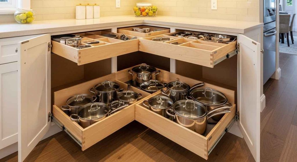 Space-Saving Corner Drawers
