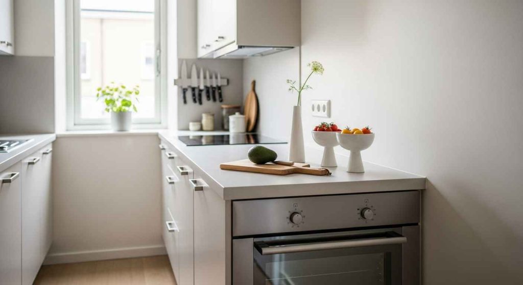 Space-Saving Narrow Island Oven