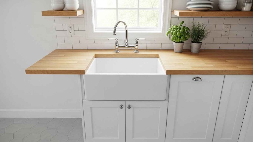 Space-Saving Single Bowl White Sinks