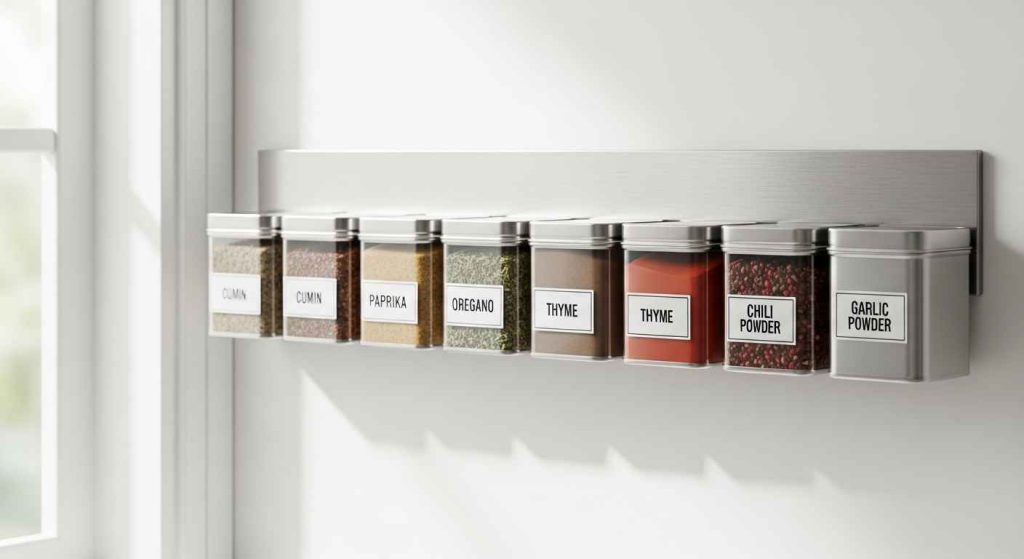 Spice Jar Magnetic Rack