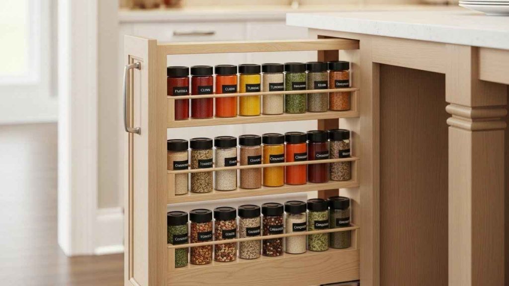 Spice Rack Pull-Out Organizer