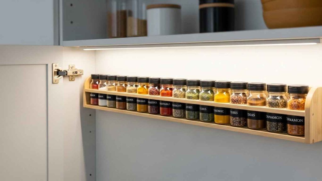 Spice Rack on the Cabinet Door