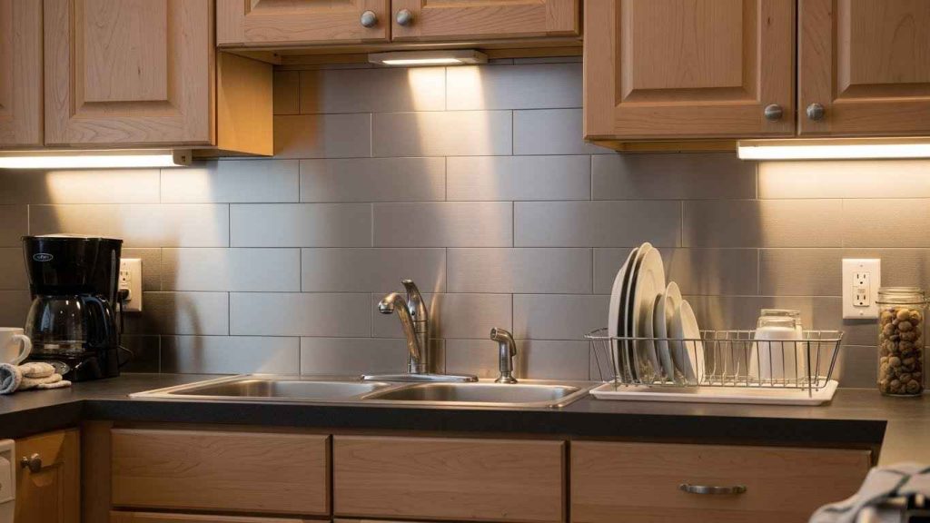 Stainless Steel Peel and Stick Tiles