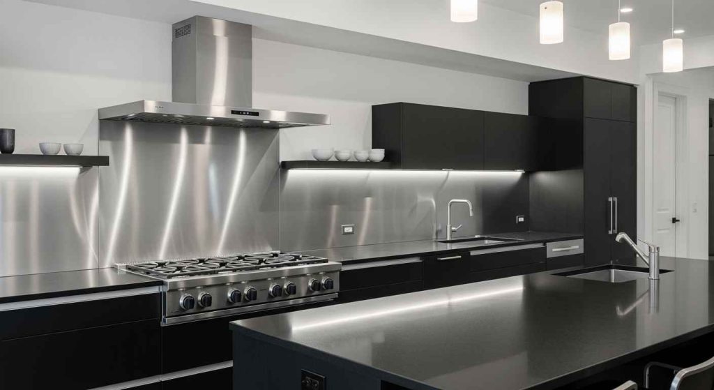 Stainless Steel Splashback Solution