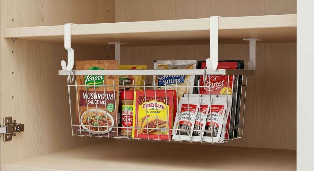 Stick-on Under-Shelf Baskets