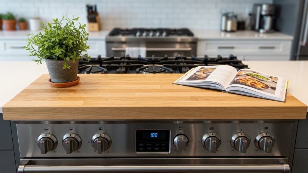 Stove Top Cover & Shelf