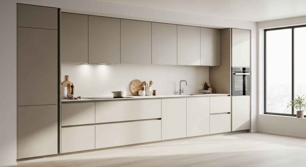 Streamlined Handleless Cabinetry