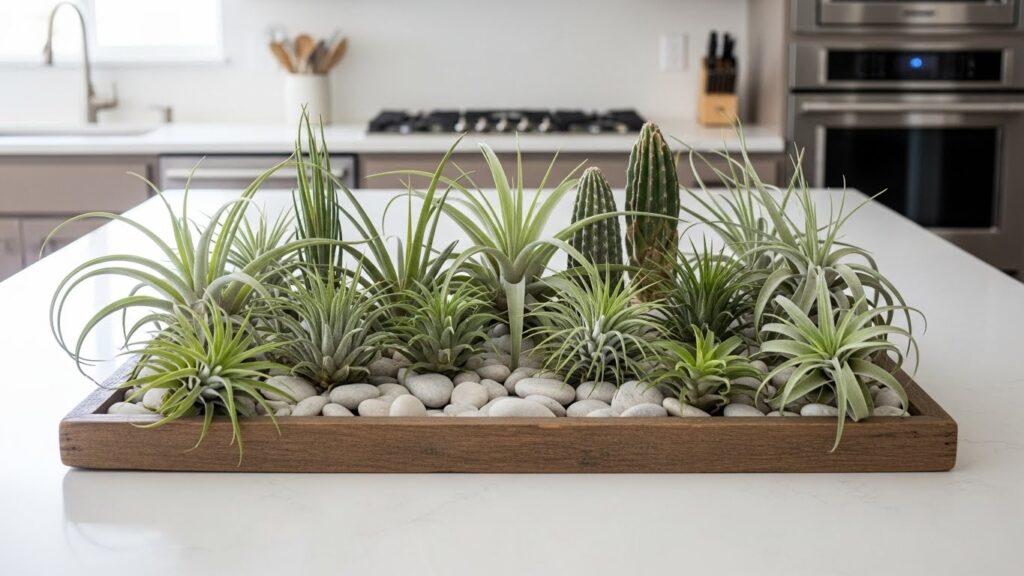 Style a Tray of Assorted Air Plants
