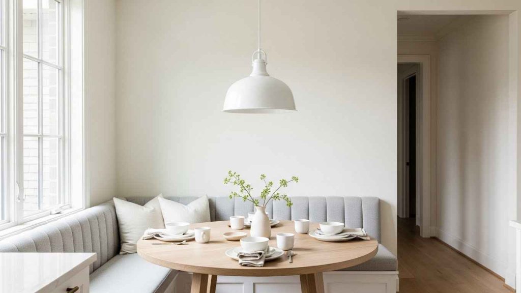 Styling Your Space Around a White Kitchen Pendant