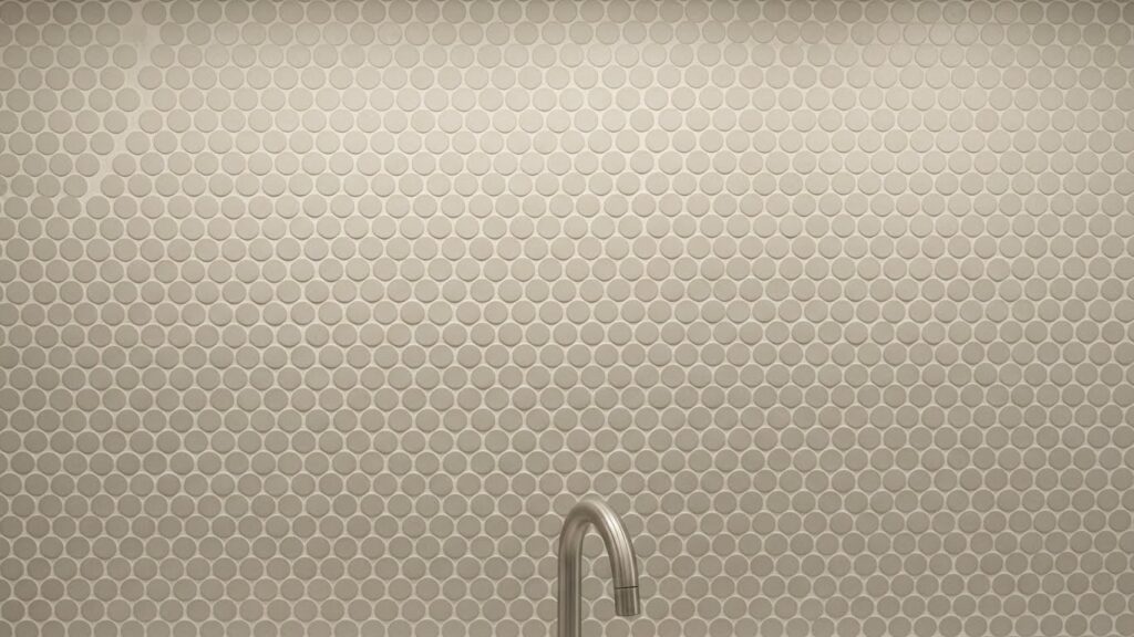 Subtle Greige Penny Rounds