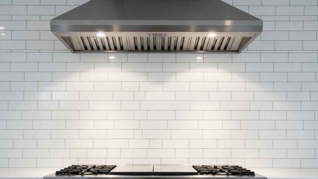 Subway Tile Behind the Range