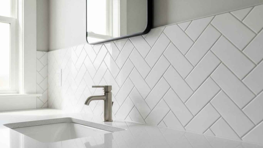Subway Tile Herringbone Twist
