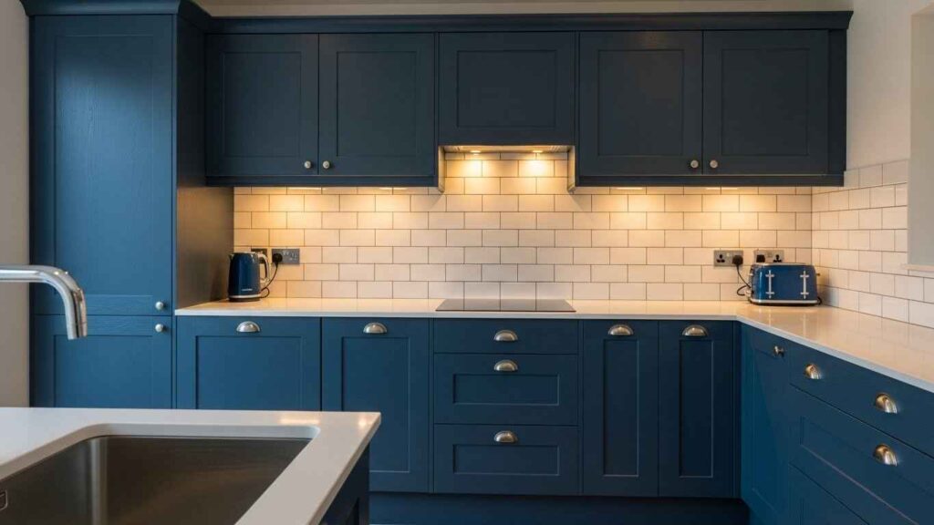 Subway Tile with Dark Cabinets