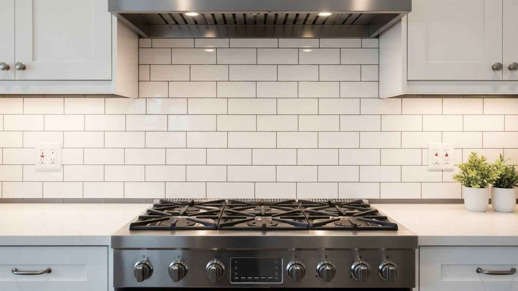 Subway Tile with Dark Grout