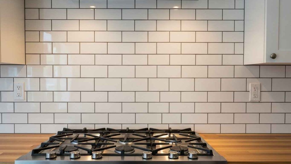 Subway Tile with Dark Grout