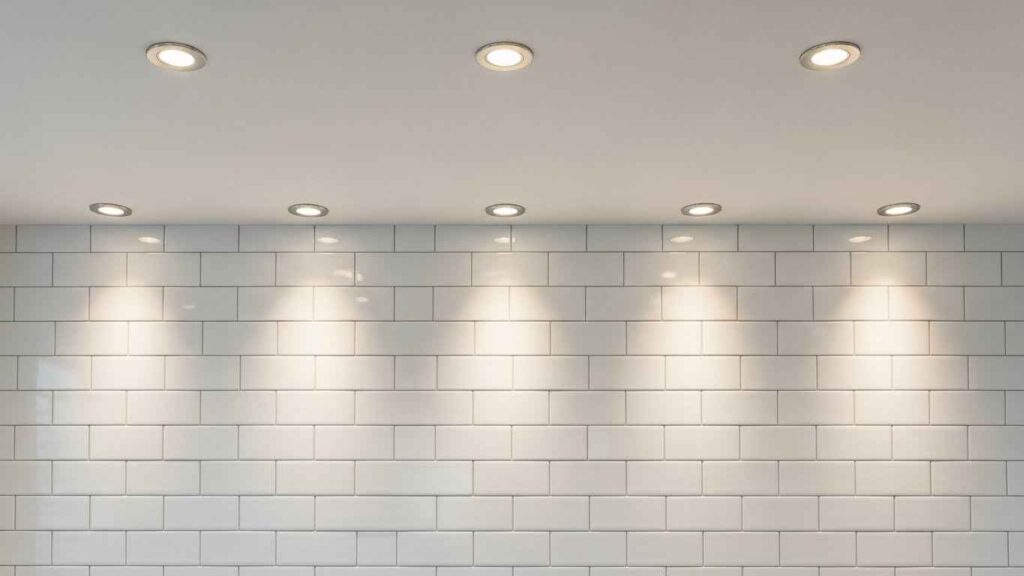 Subway Tile with Recessed Lighting