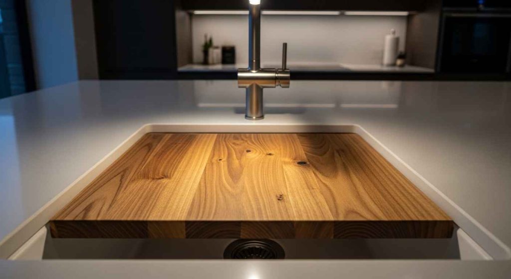 Sunken Cutting Board Integration