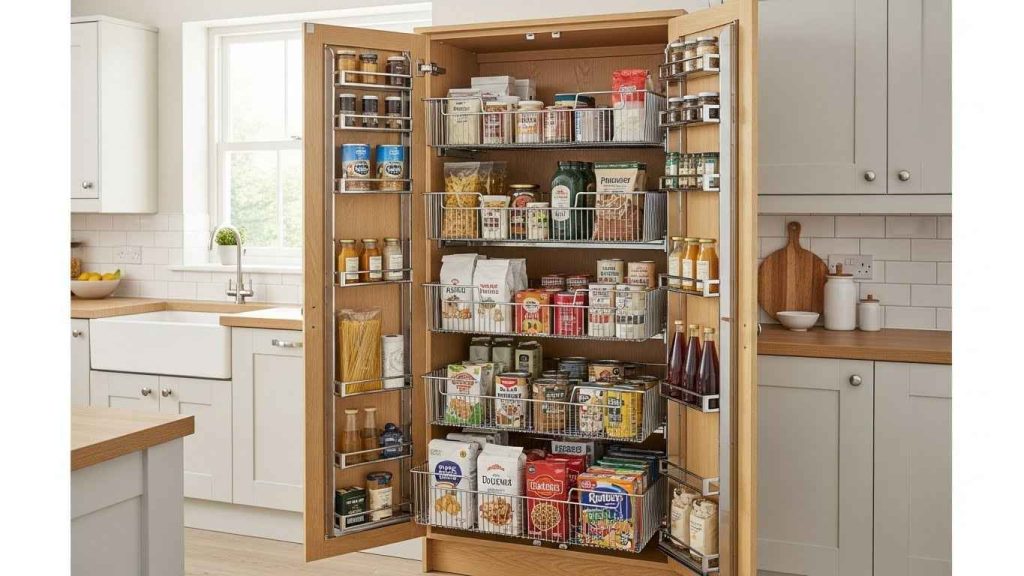 Tall Larder with Pull-Out Drawers