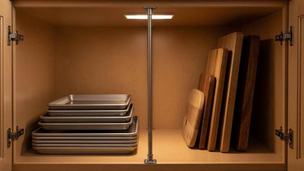 Tension Rod Pan Divider