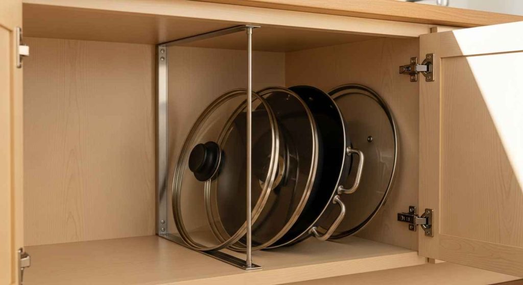 Tension Rod Pan Lid Divider