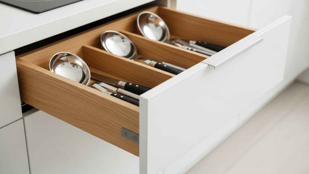 Tension Rod Utensil Holder