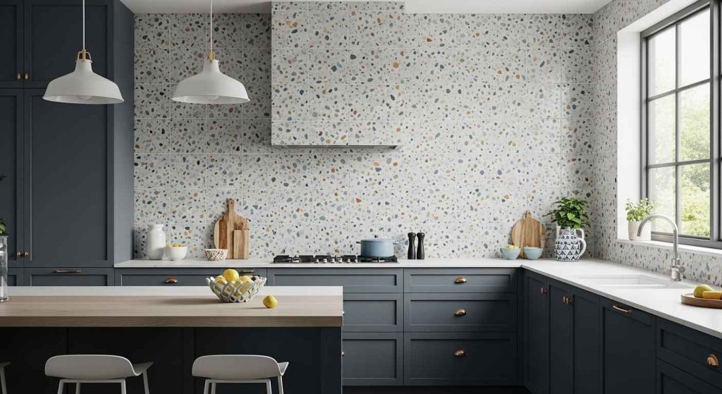 Terrazzo-Inspired Encaustic Tiles