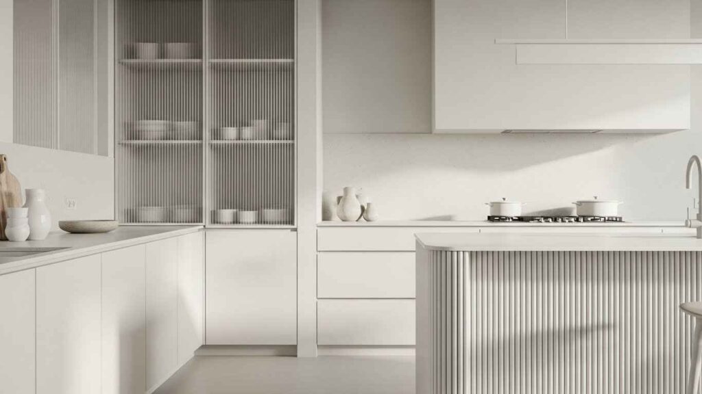 Textural All-White Kitchen Design