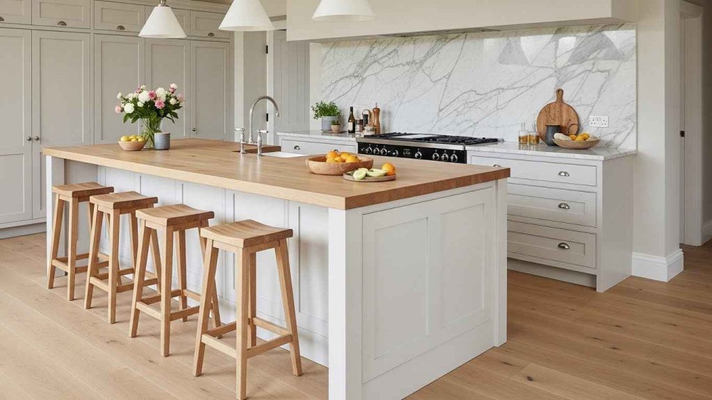 Textural Harmony with Wood and Stone