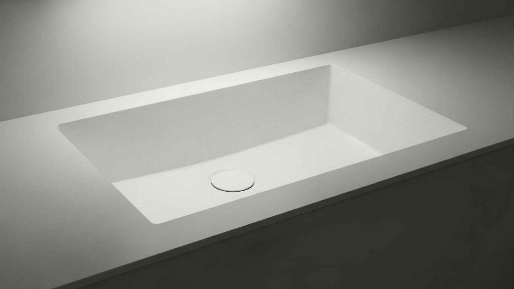 Textured Finishes for White Sinks