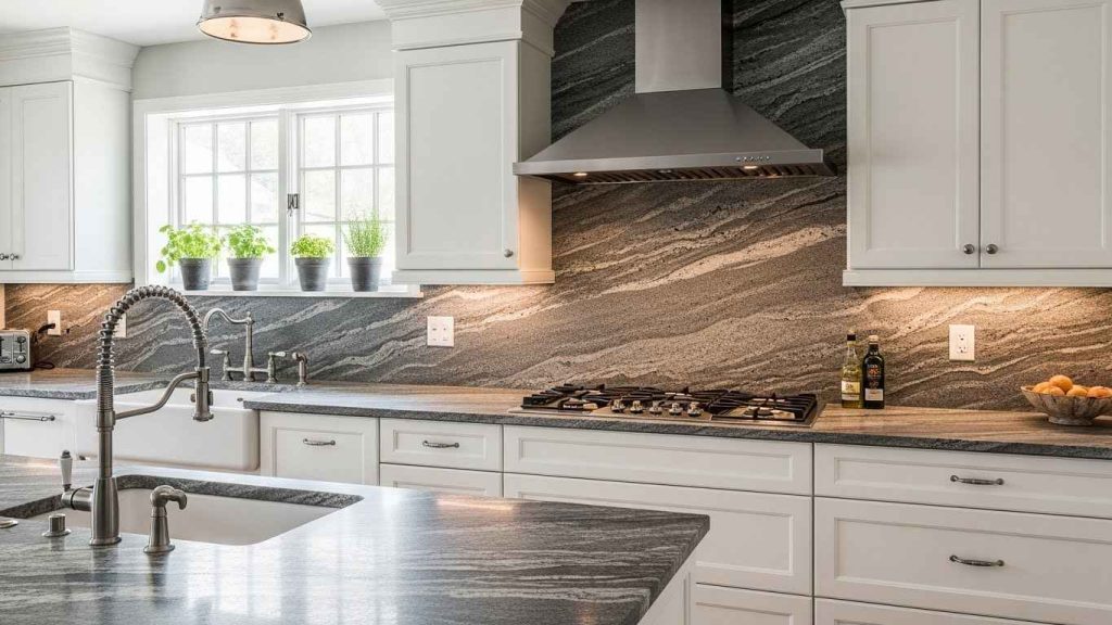 Textured Slab Backsplash Ideas