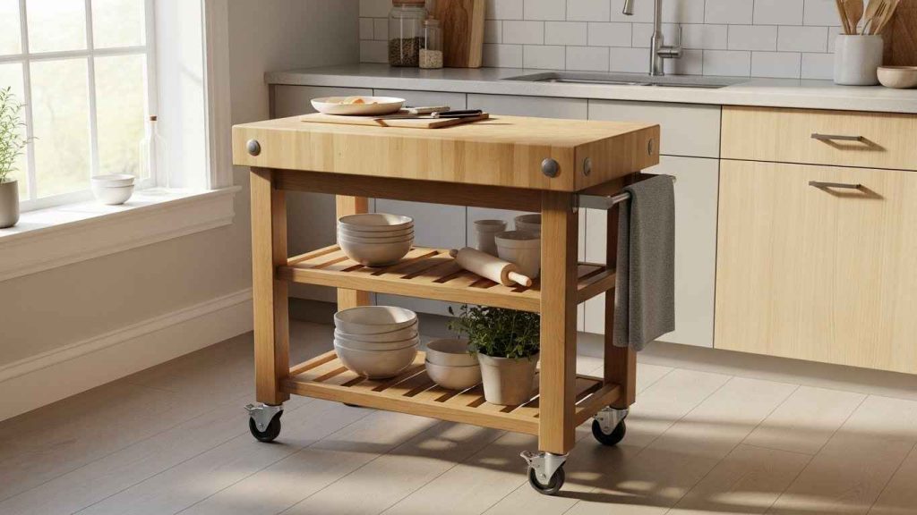 The Affordable Butcher Block Cart
