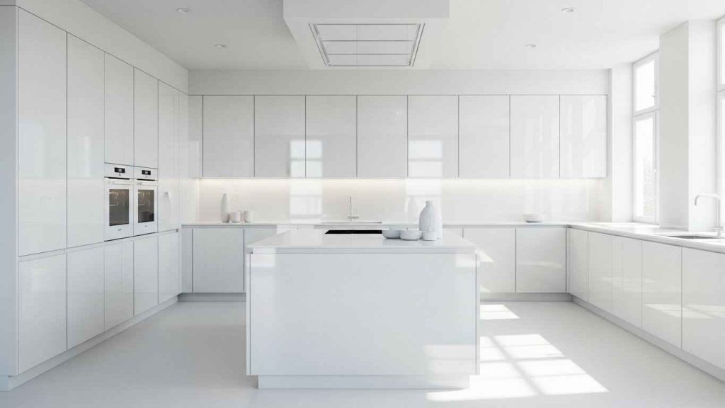 The All-White High-Gloss Statement