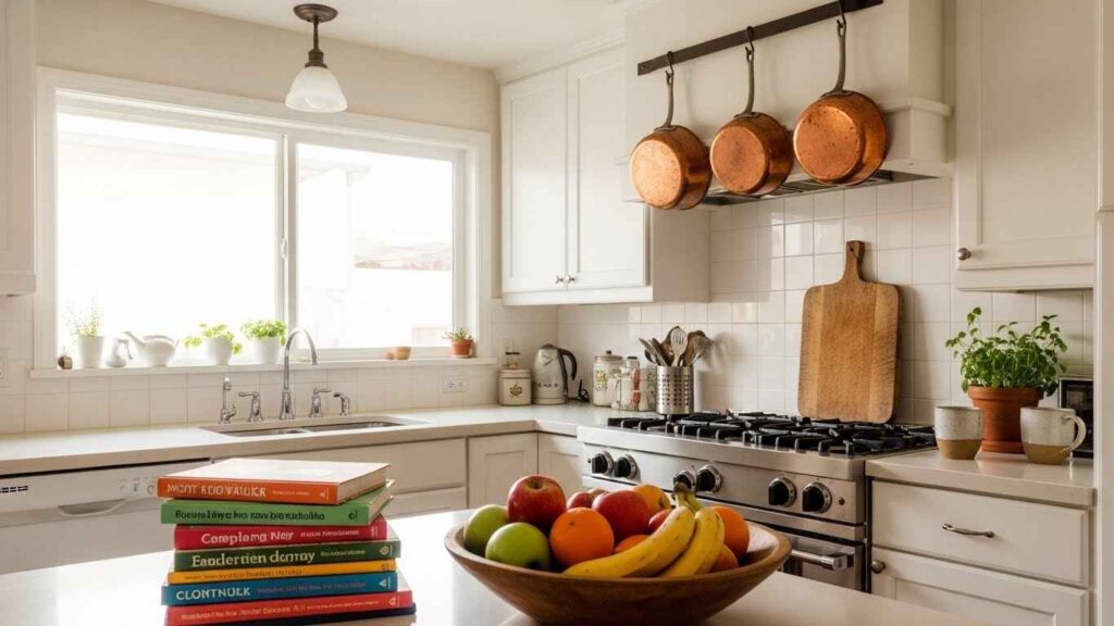 The Artfully Cluttered White Kitchen
