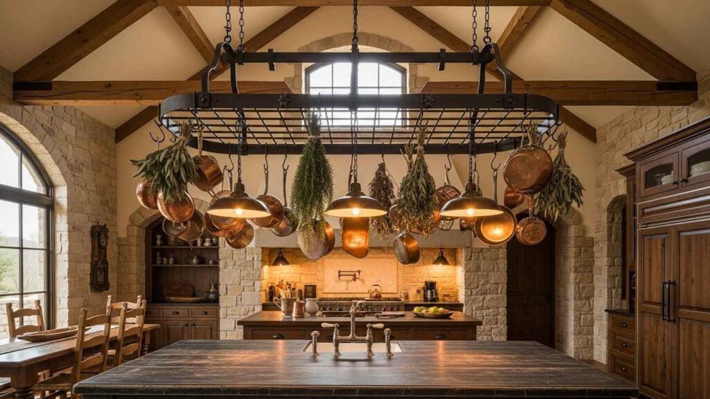 The Artistic Hanging Pot Rack