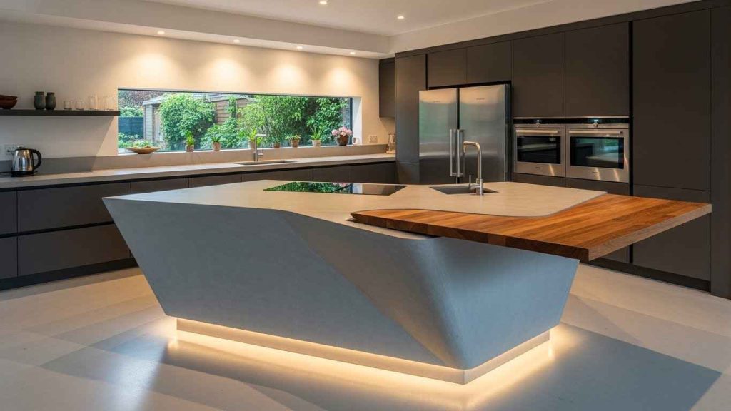 The Asymmetrical and Sculptural Island