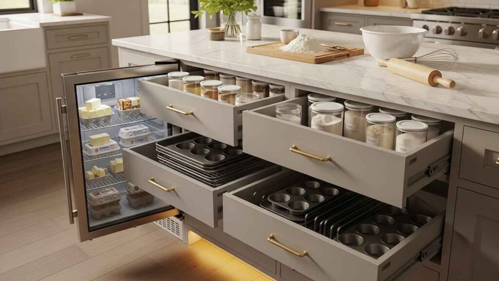 The Baker's Pantry & Fridge Island