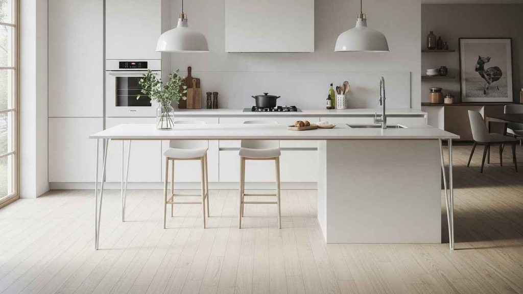 The Beauty of a Minimalist Kitchen Island