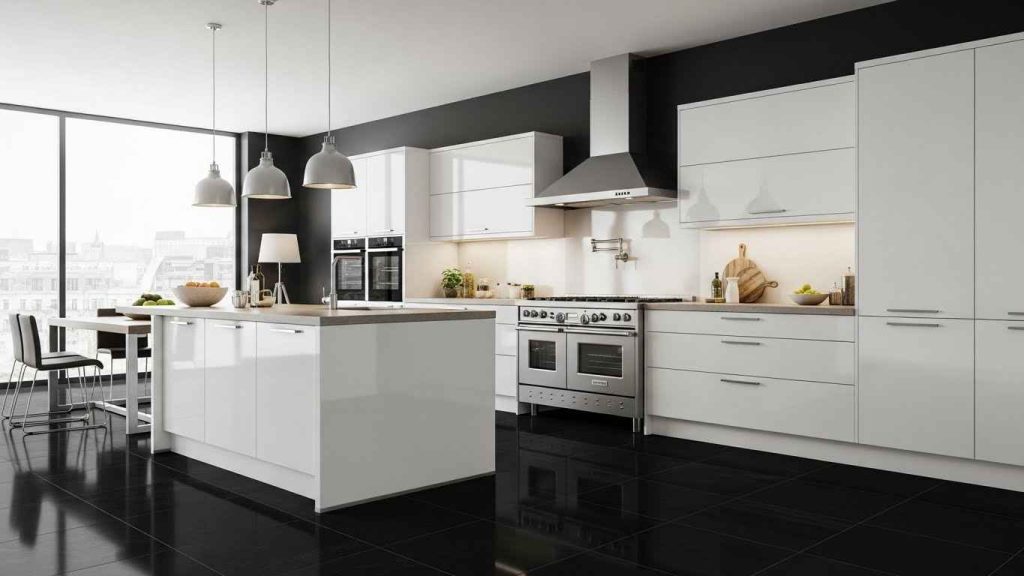 The Bold Statement of Black Flooring