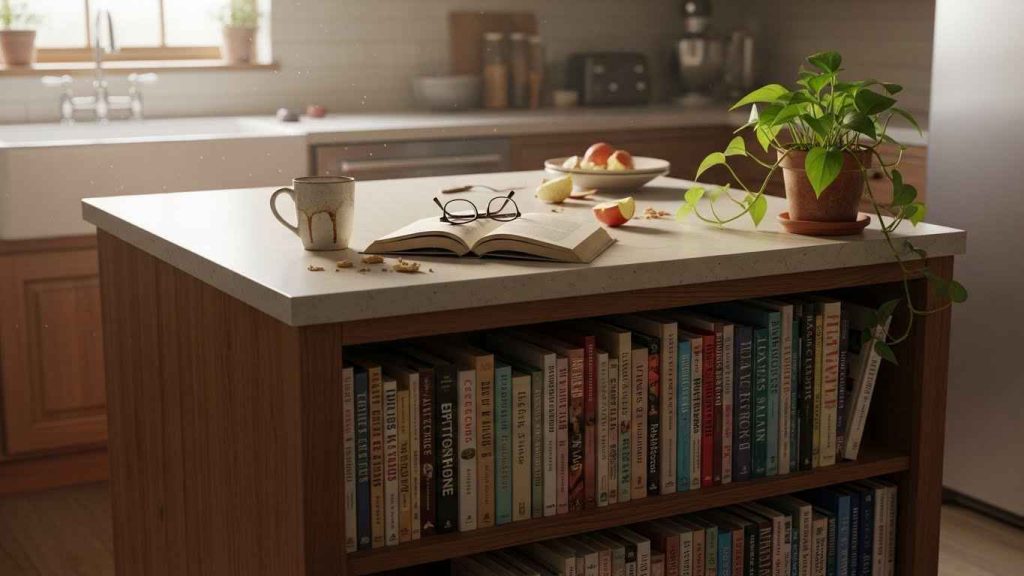 The Bookshelf End for a Cozy Feel