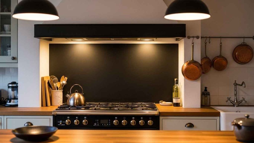 The Classic Black Chalkboard Backsplash