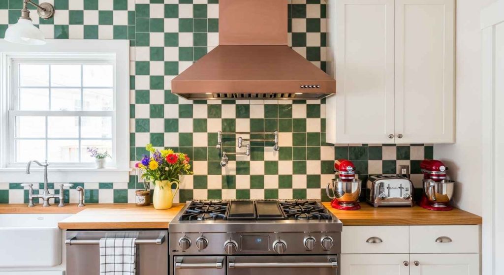 The Classic Checkerboard Backsplash