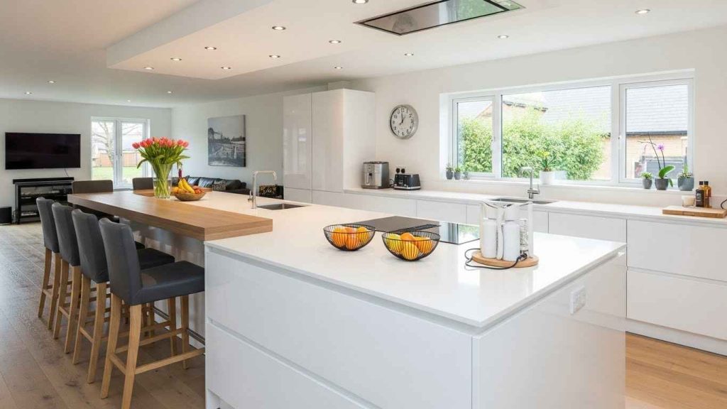The Extra-Wide White Kitchen Island