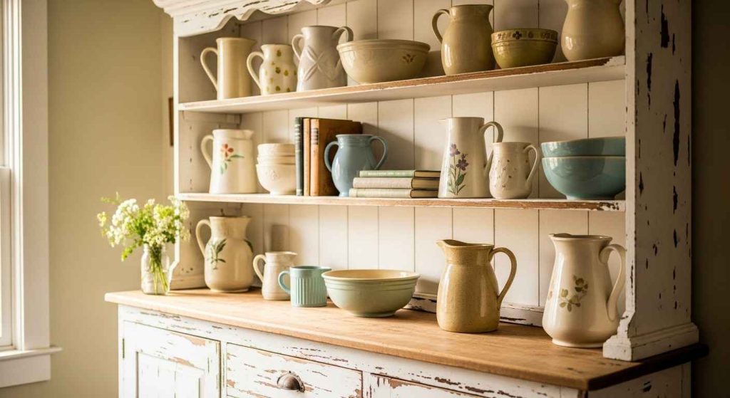 The Farmhouse Charm of a White Hutch