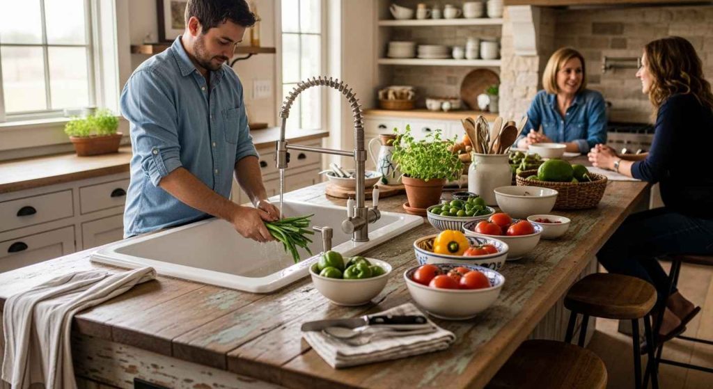 The Farmhouse Sink & Gather Island