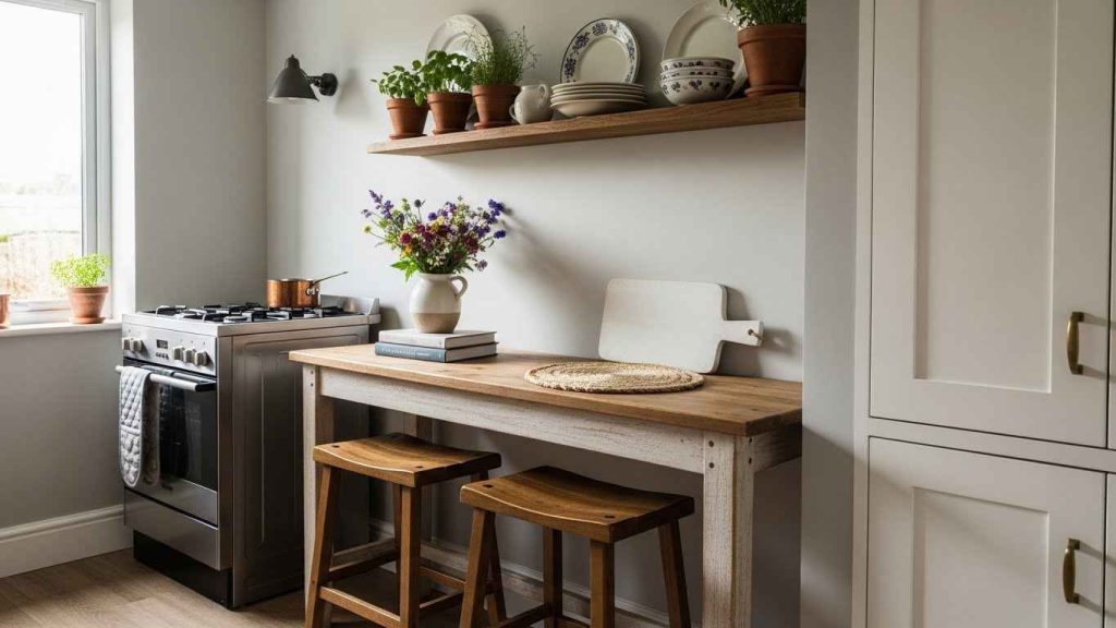 The Faux Kitchen Island Look
