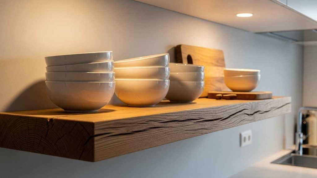The Floating Wooden Shelf