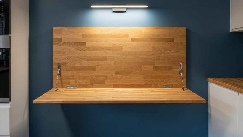 The Fold-Away Wall-Mounted Island