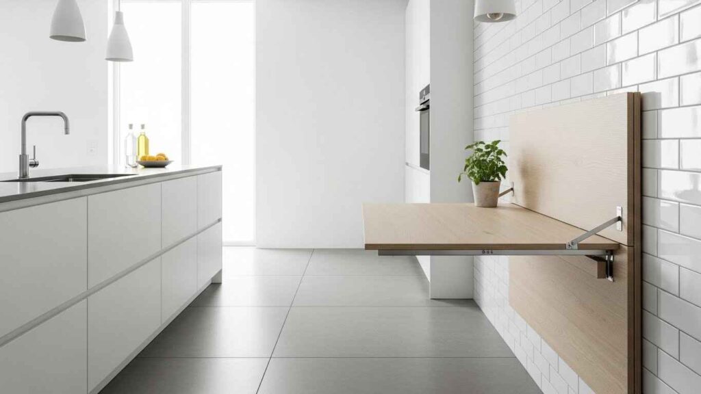 The Fold-Down Wall-Mounted Table