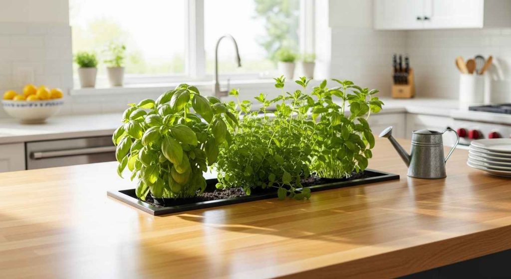 The Indoor Herb Garden Island